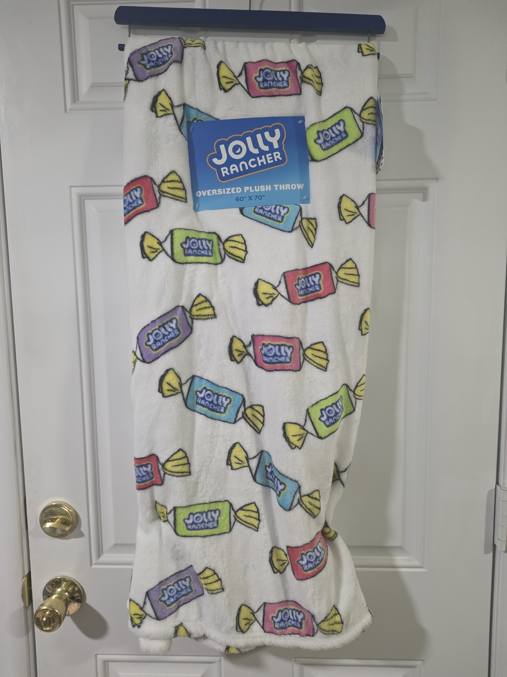 Jolly Rancher Candy Print Plush Throw Blanket - Picture 2 of 4